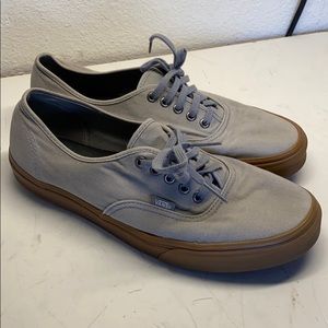 Grey gum bottom vans